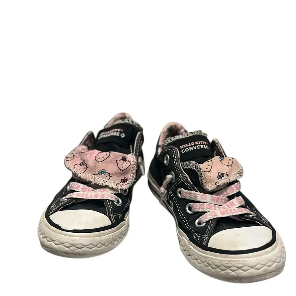 Hello Kitty x Converse Madison Toddler Low-Top Sneakers Black Pink Size 11